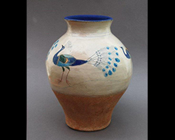 Peacock Vase