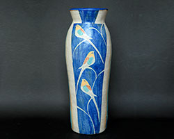 Blue Bird Vase